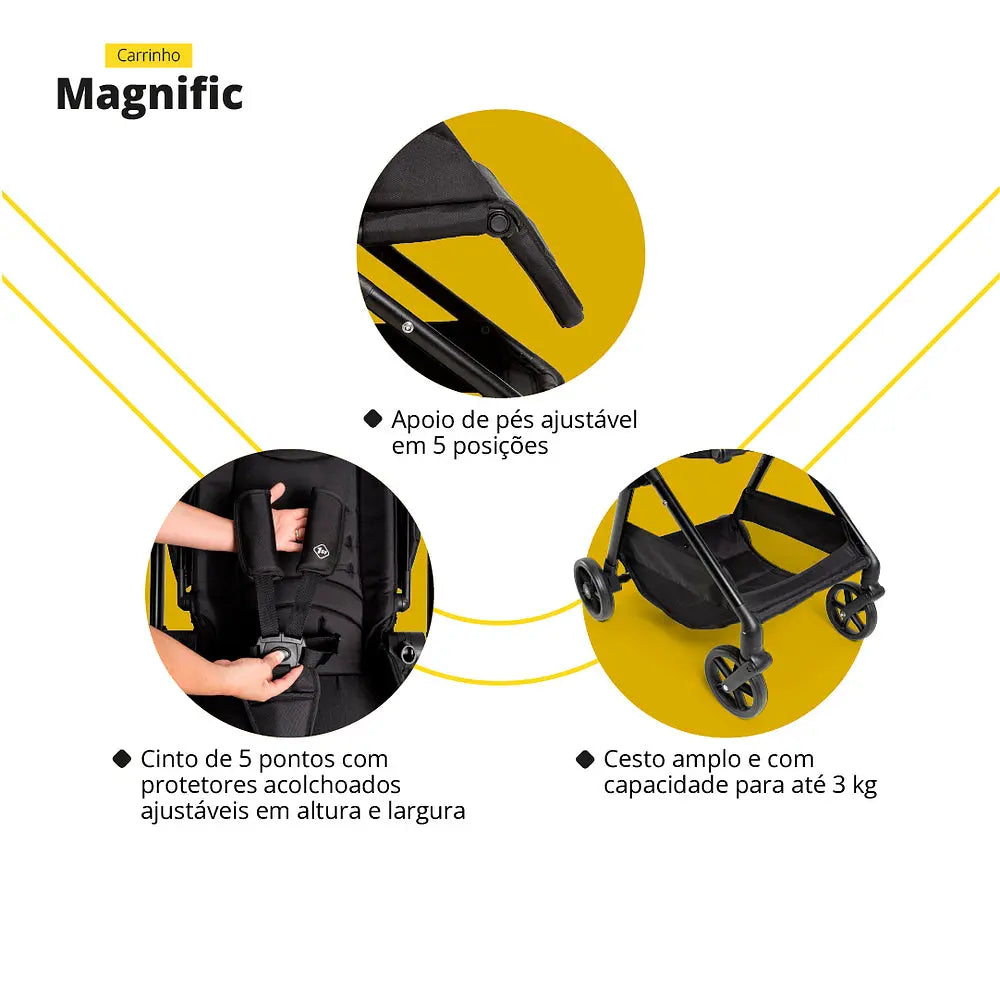 Travel System Magnific 5 em 1 Isofix – Safety 1st