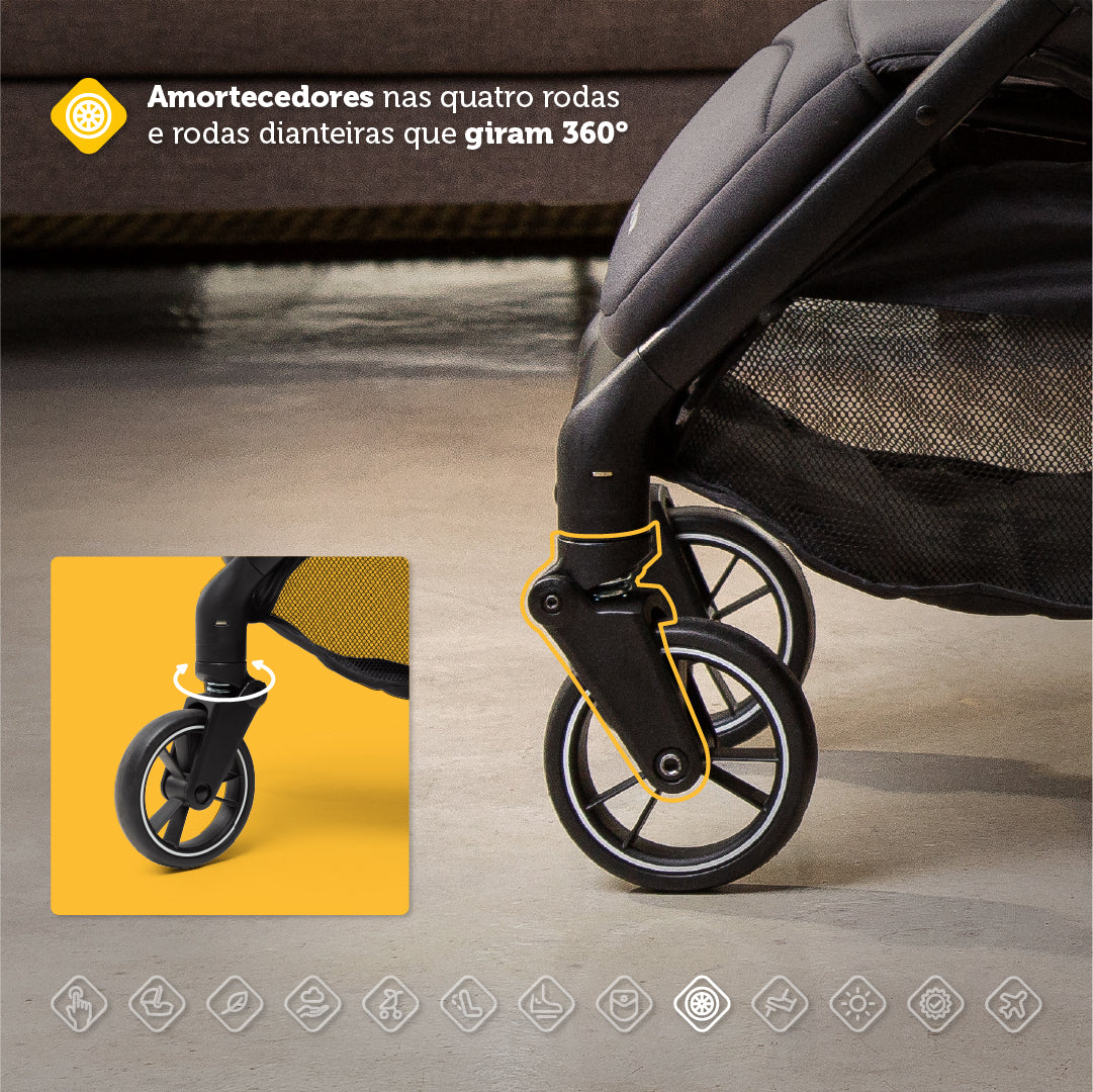 Carrinho Spark Plus Safety 1st - Compacto, Fechamento Automático Carrinho Spark Plus Safety 1st - Compacto, Fechamento Automático