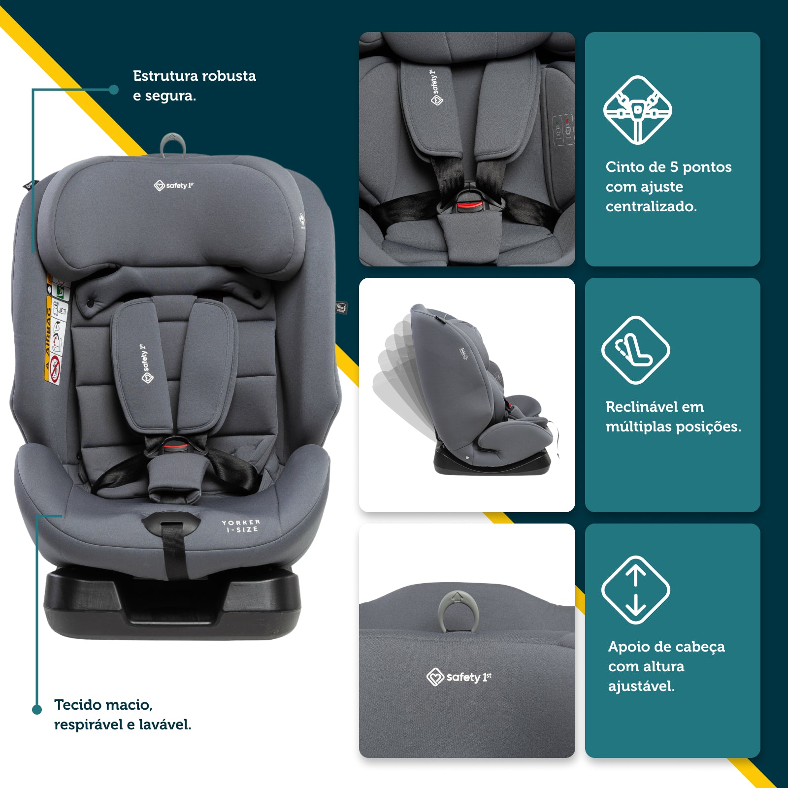 Cadeira Yorker - Grey - IMP02711