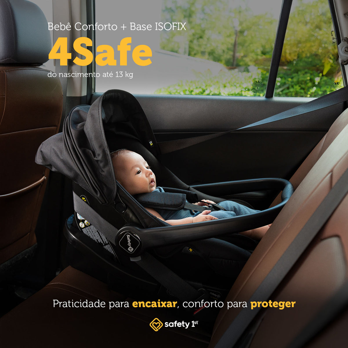 Bebê Conforto 4Safe Safety 1st - I-Size e Base ISOFIX