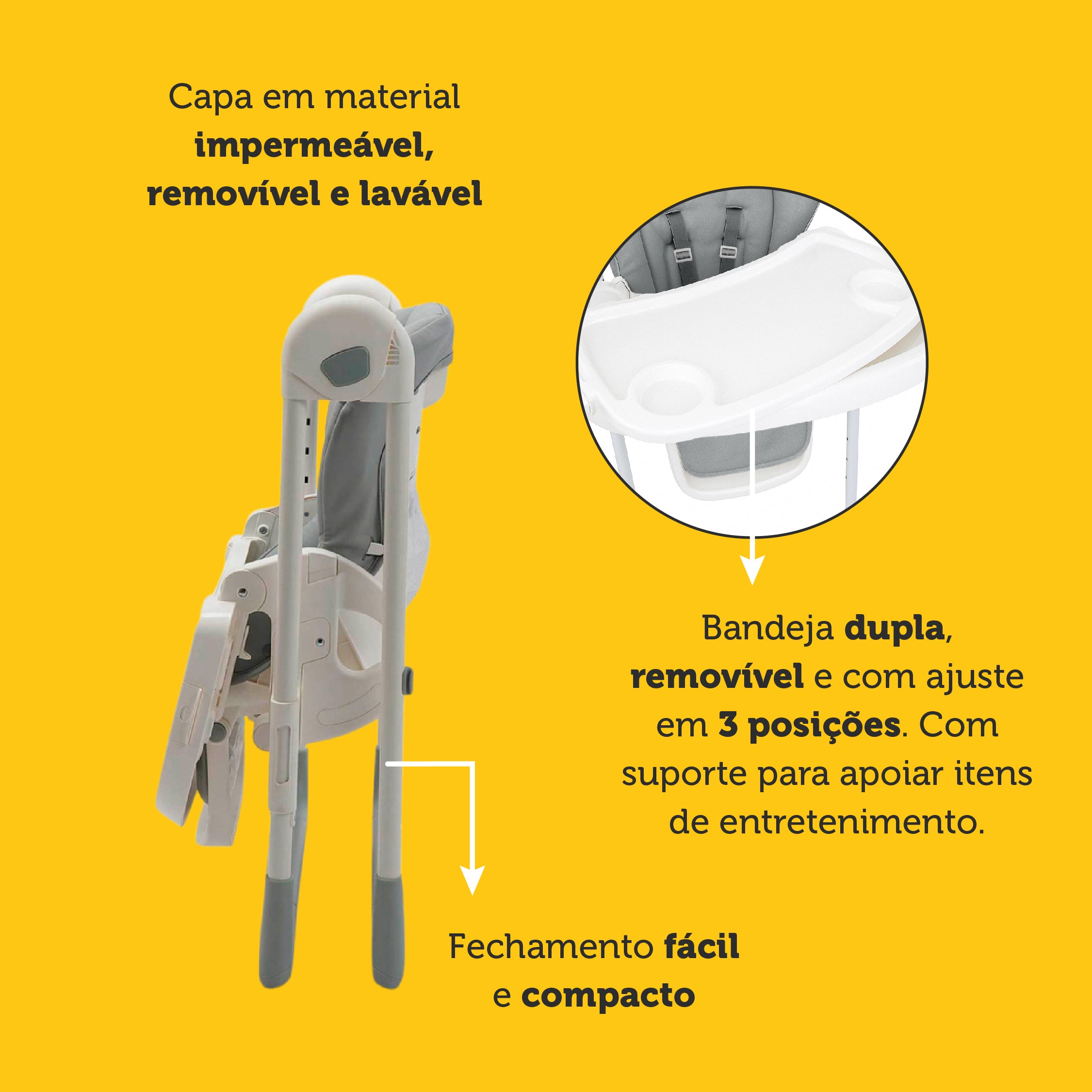 Cadeira de Alimentação Mellow Safety 1st - Design e Conforto