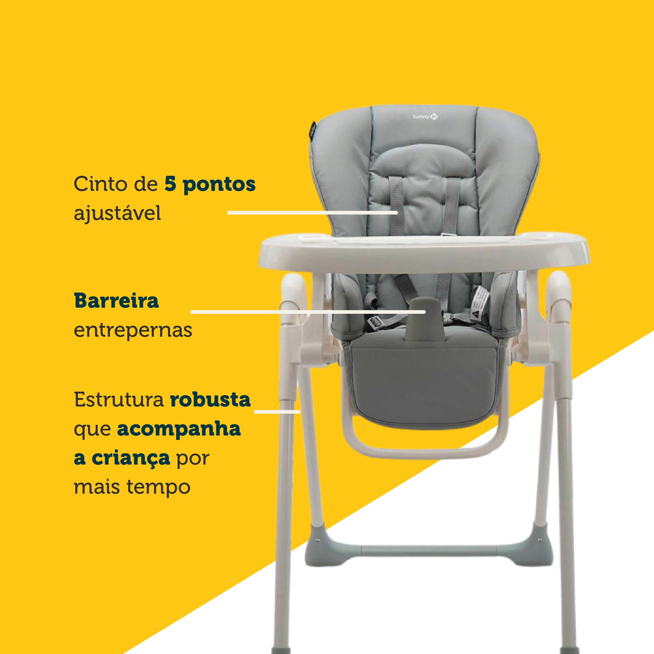 Cadeira de Alimentação Mellow Safety 1st - Design e Conforto