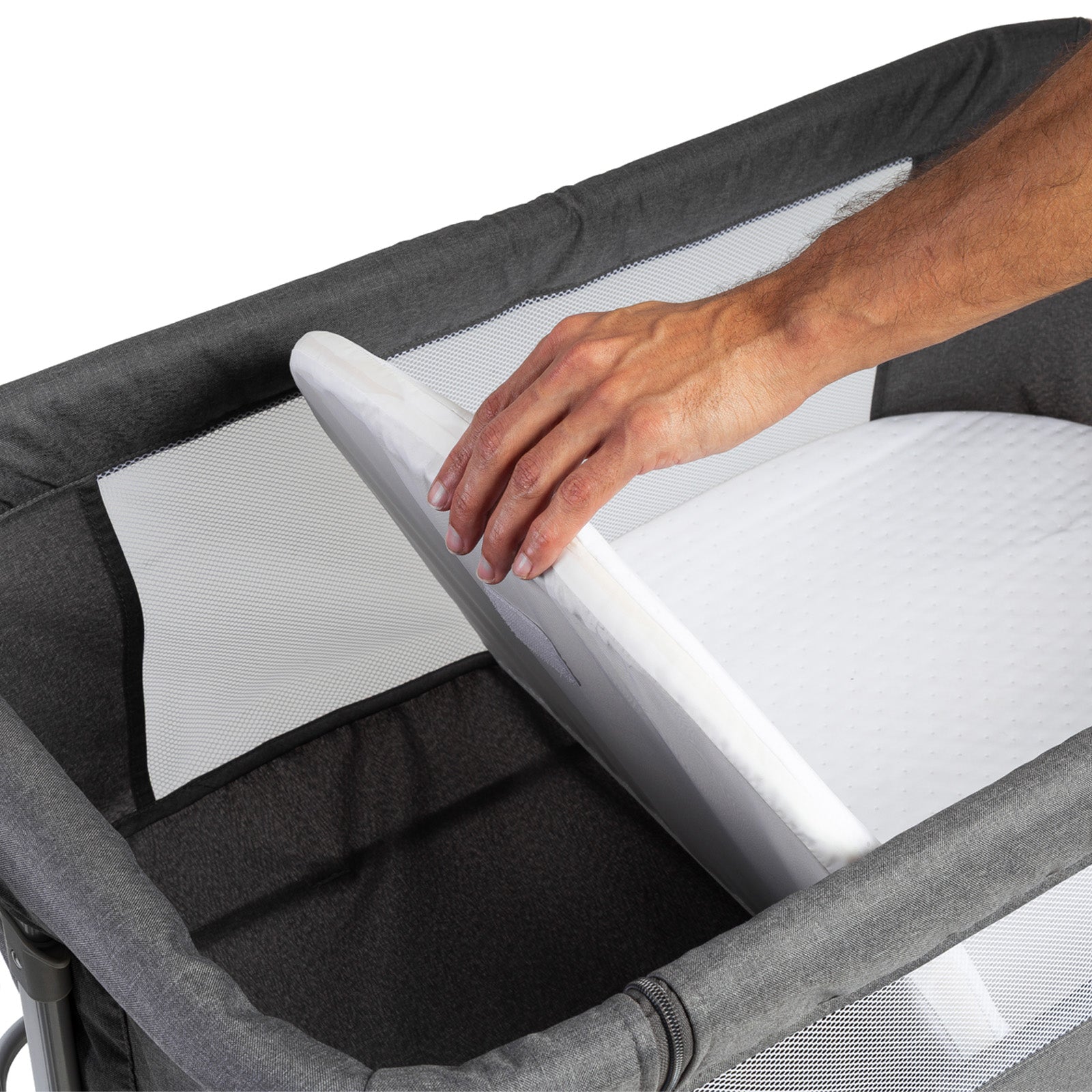 Berço Co-Bed Lounge Balanço Automático -  Grey - Safety 1st