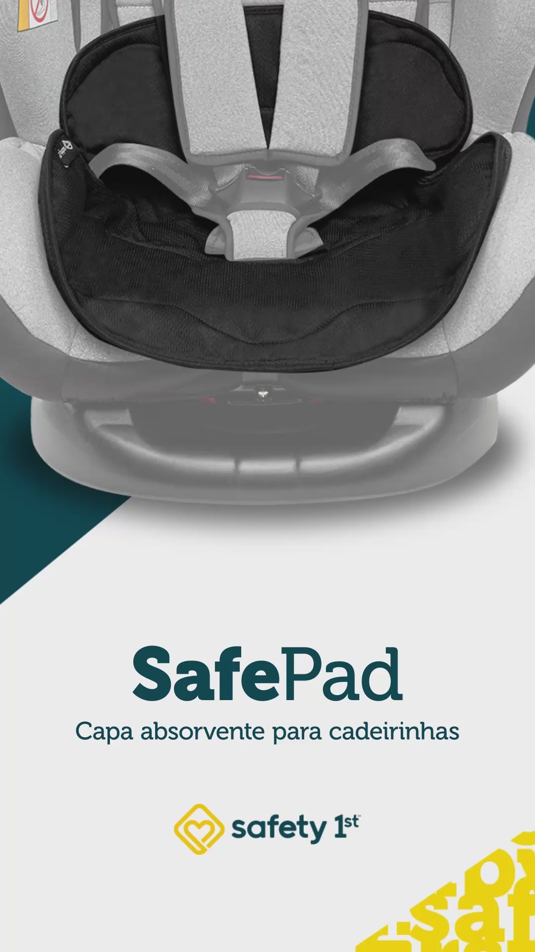 Vídeo - Capa Absorvente SafePad para Cadeirinha de Carro