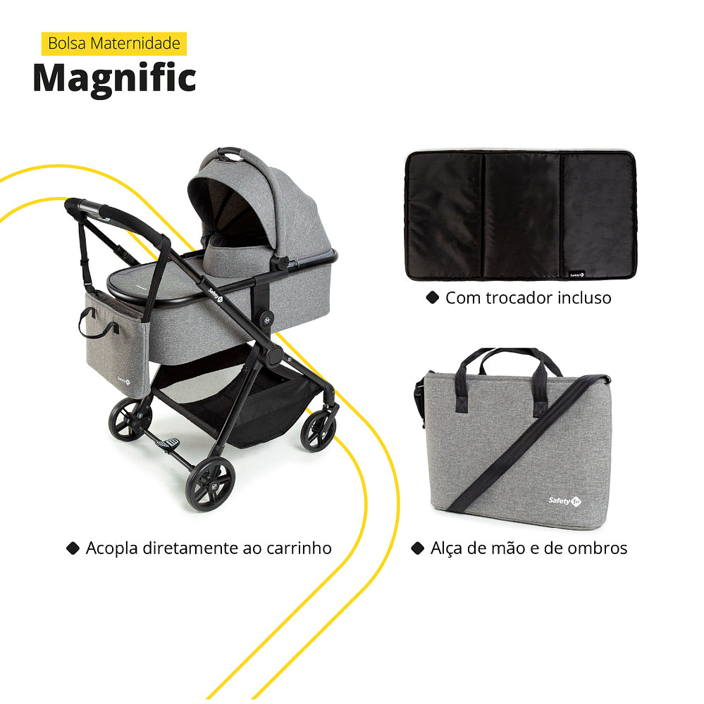 Travel System Magnific 5 em 1 Isofix – Safety 1st