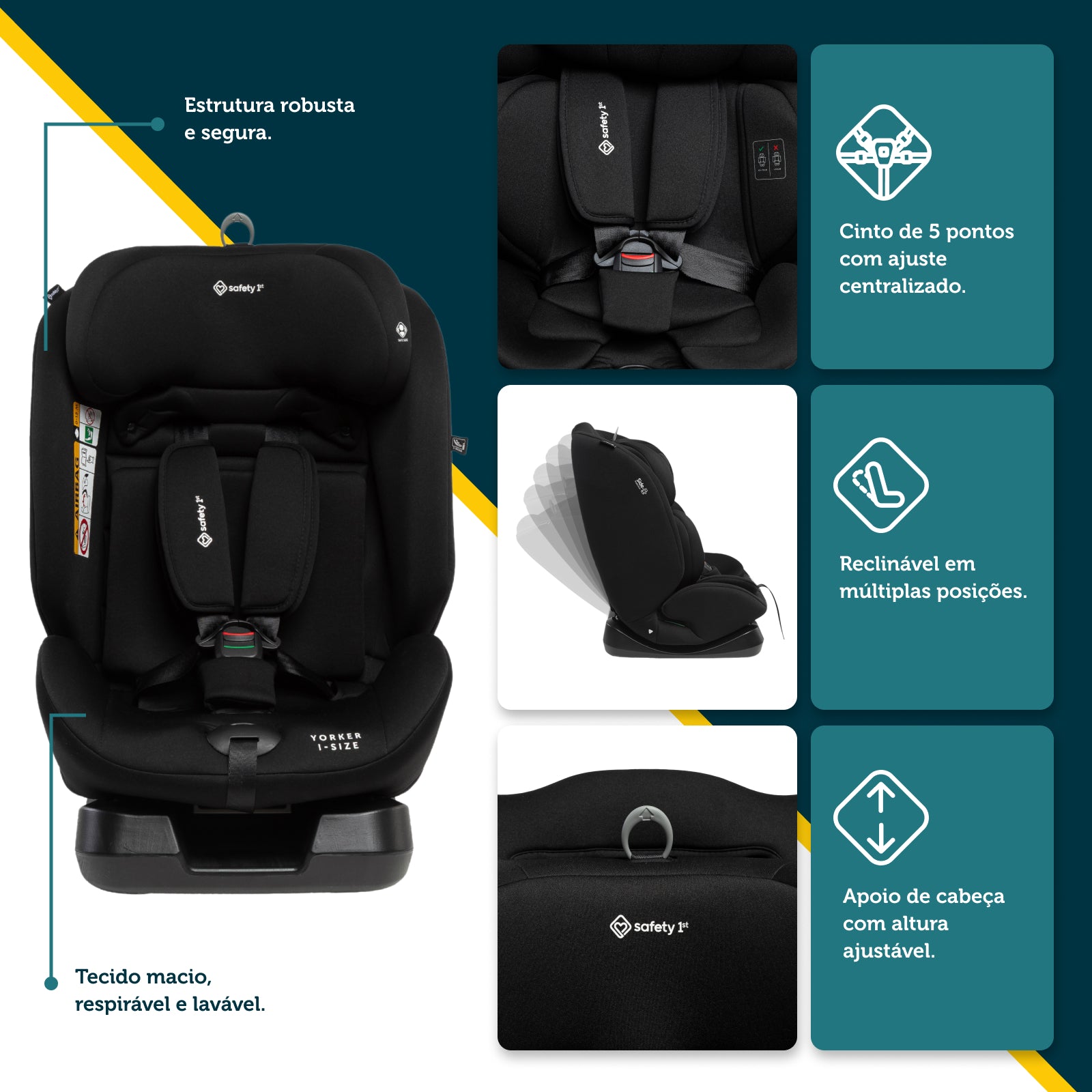 Cadeira Yorker - Black - IMP02712