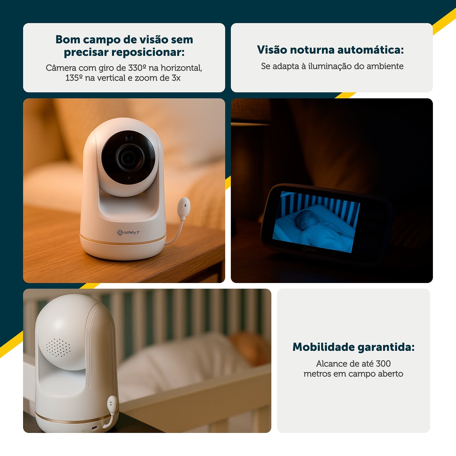 Babá Eletrônica Ultra View – Safety 1st